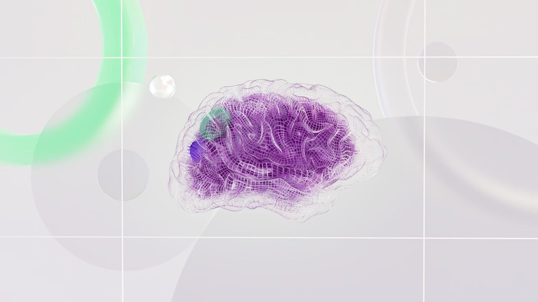 VPS Hosting for AI Startups — 3D rendered abstract design featuring a digital brain visual with vibrant colors.